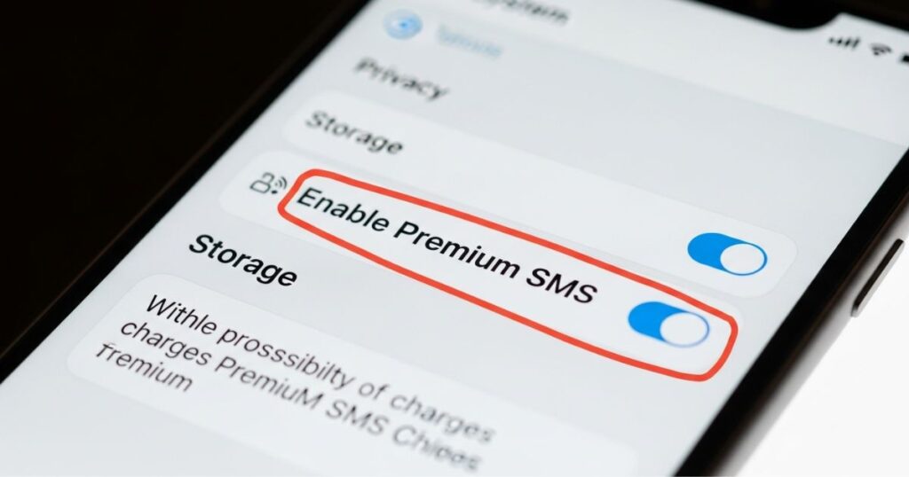 Enable the permission for premium SMS