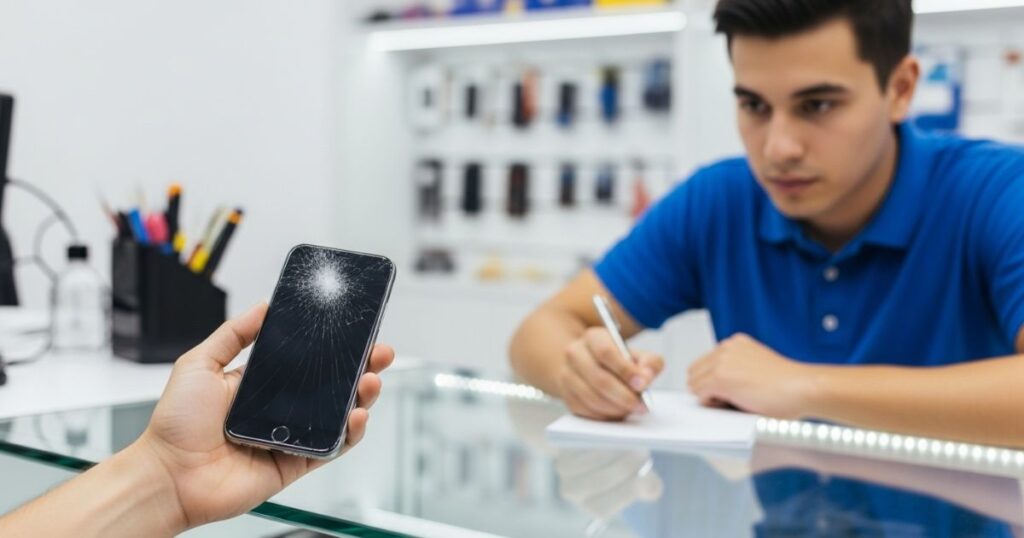 Bringing your phone to a repair shop