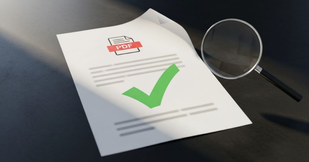 Check the integrity of the PDF file