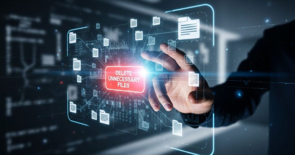 Delete the unnecessary files