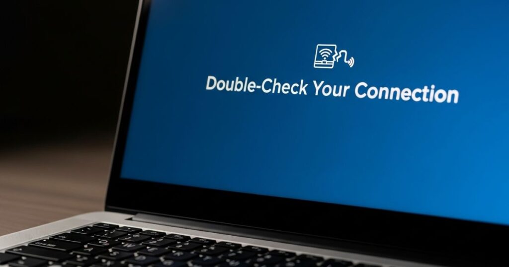  Double-Check Your Connection