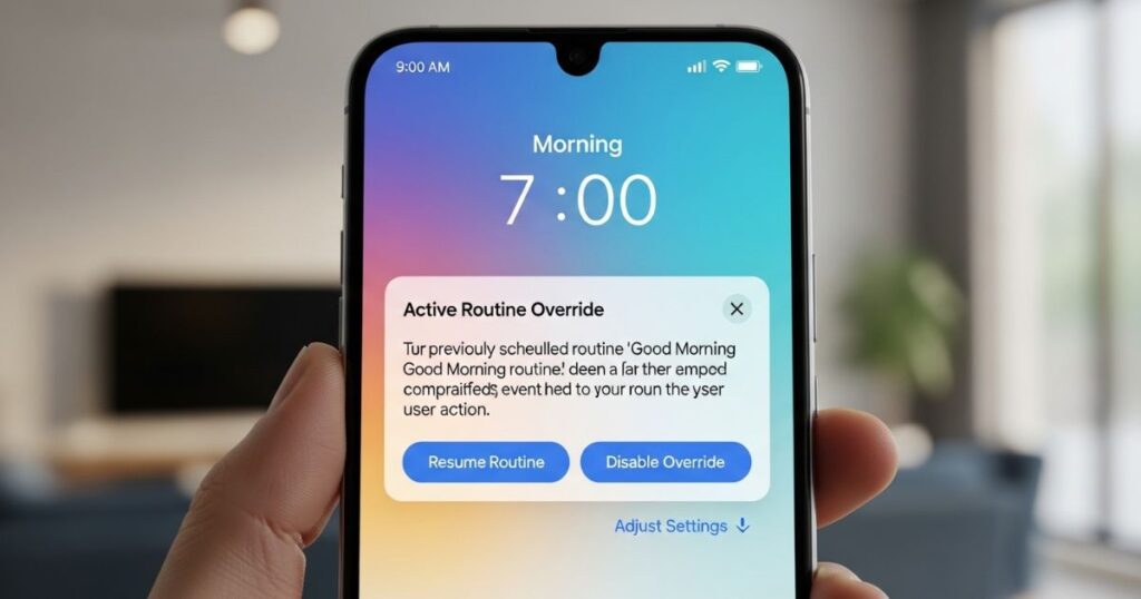 Google Assistant Routine Override