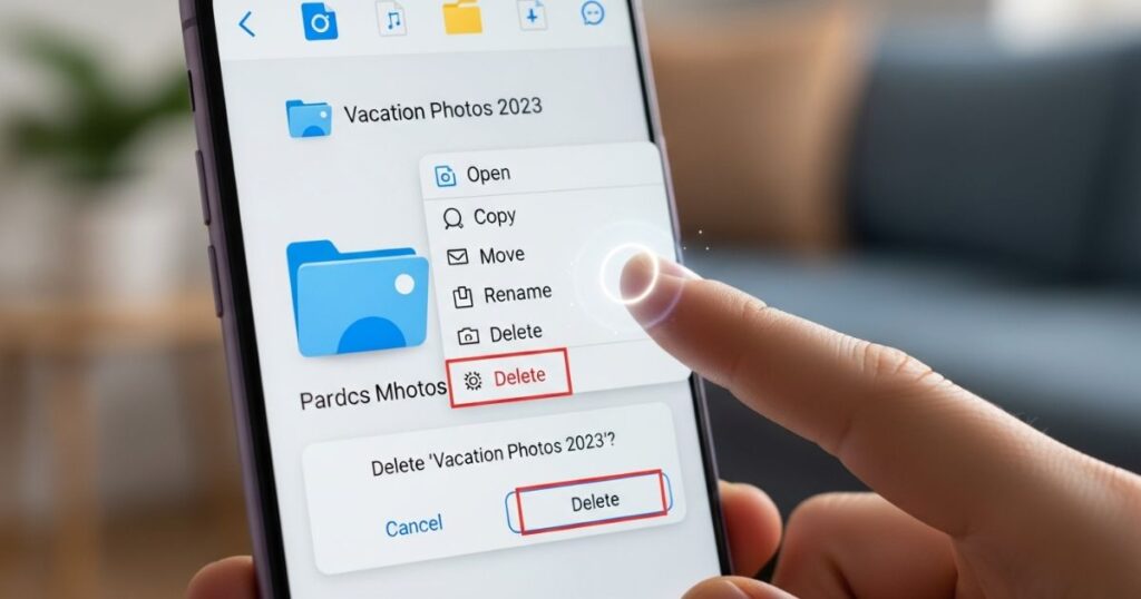 How to Delete a Folder on Android?