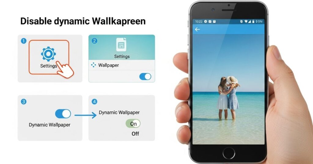 How to Disable Dynamic Wallpaper From the Lock Screen