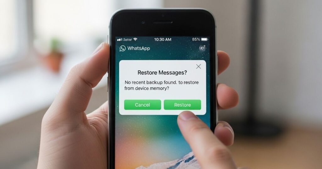 How to restore WhatsApp messages without a backup on iPhone