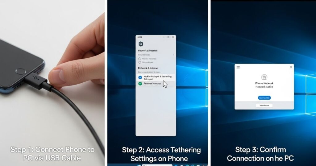 How To Tether Your Phone on PC Correctly