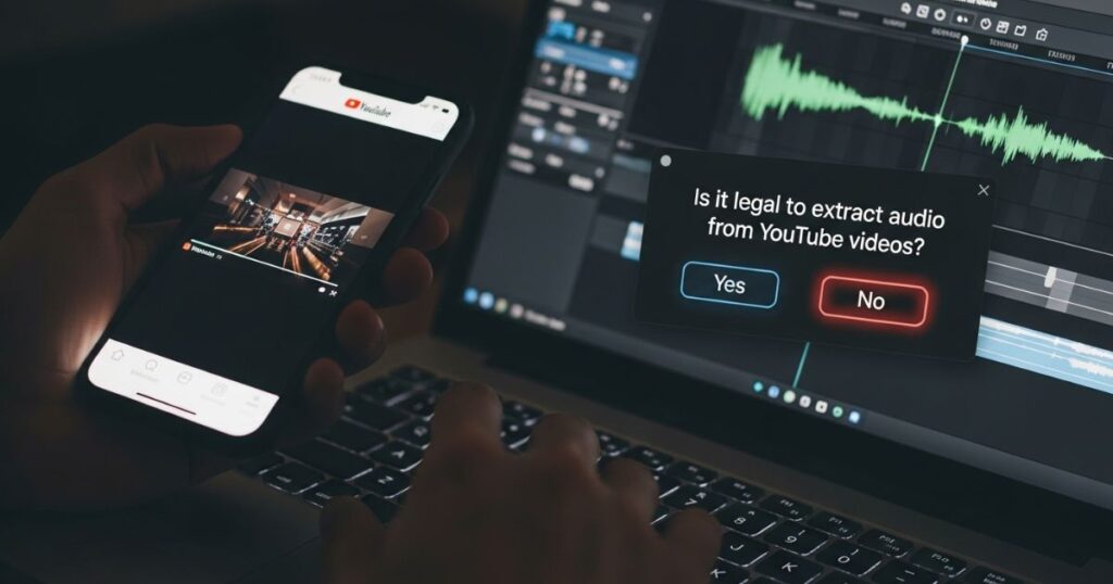 Is it legal to extract audio from YouTube videos?