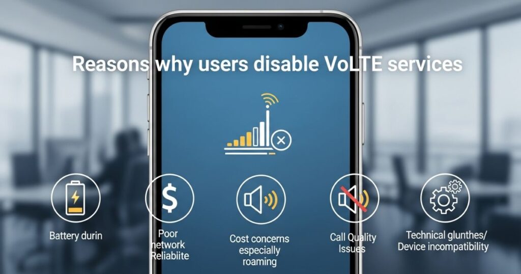 Reasons Why Users Disable VoLTE Services