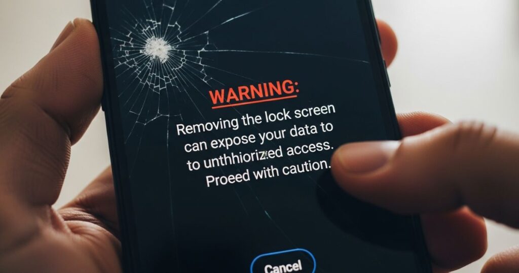 The Risks of Android Lock Screen Removal