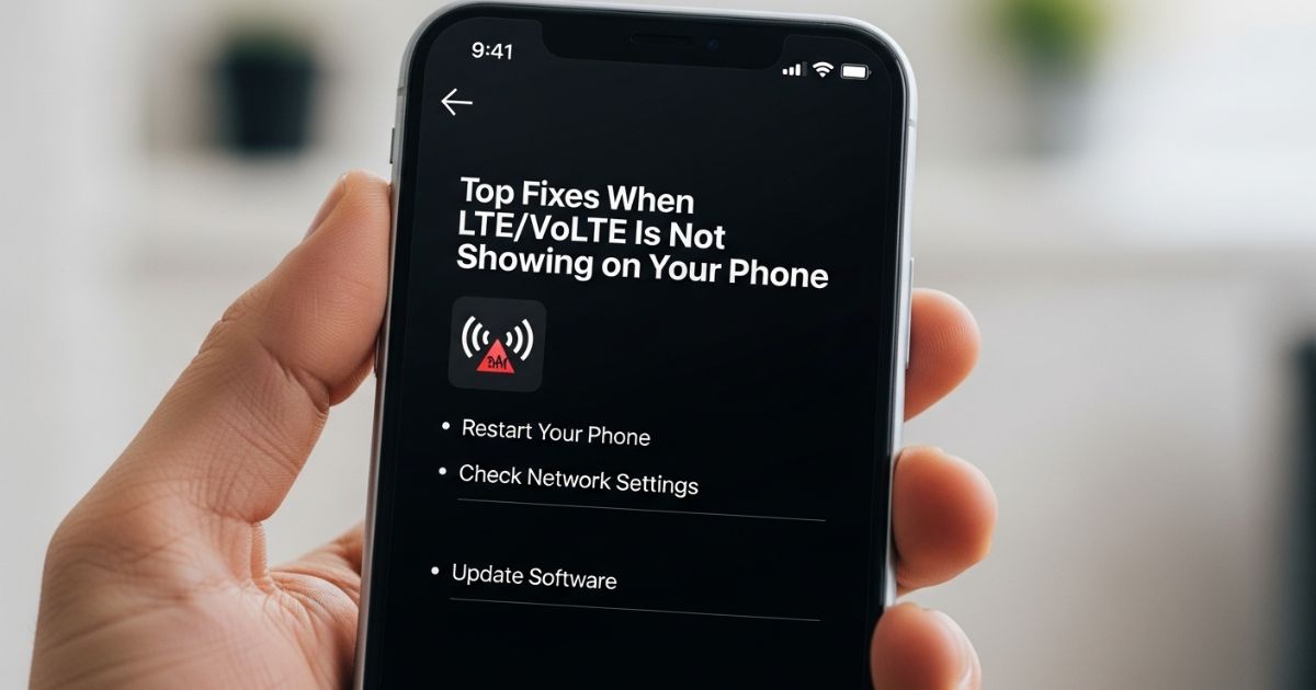 Top Fixes When LTE/VoLTE Is Not Showing on Your Phone