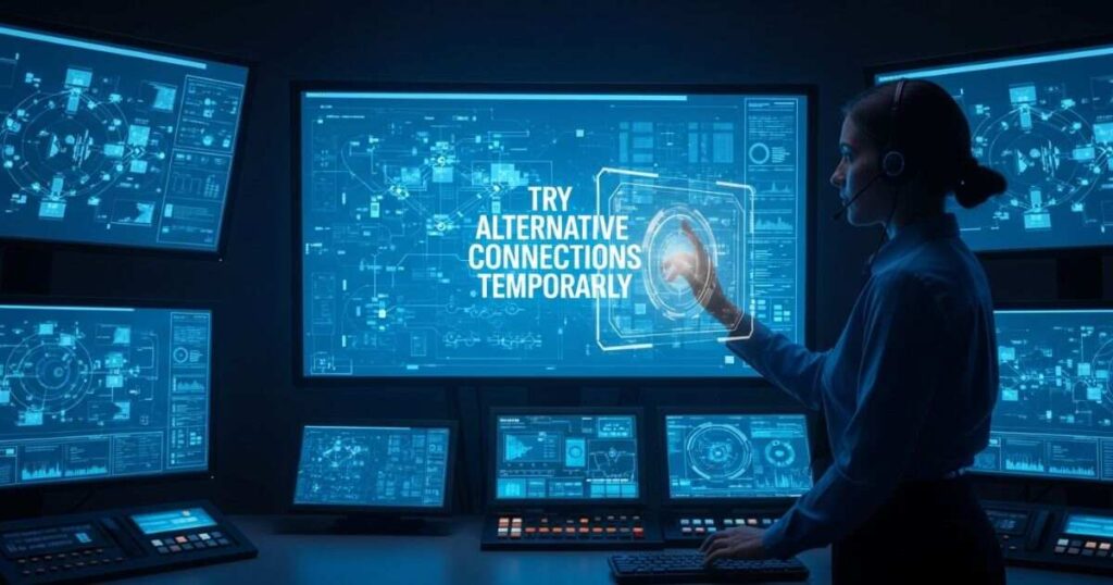 Try Alternative Connections Temporarily