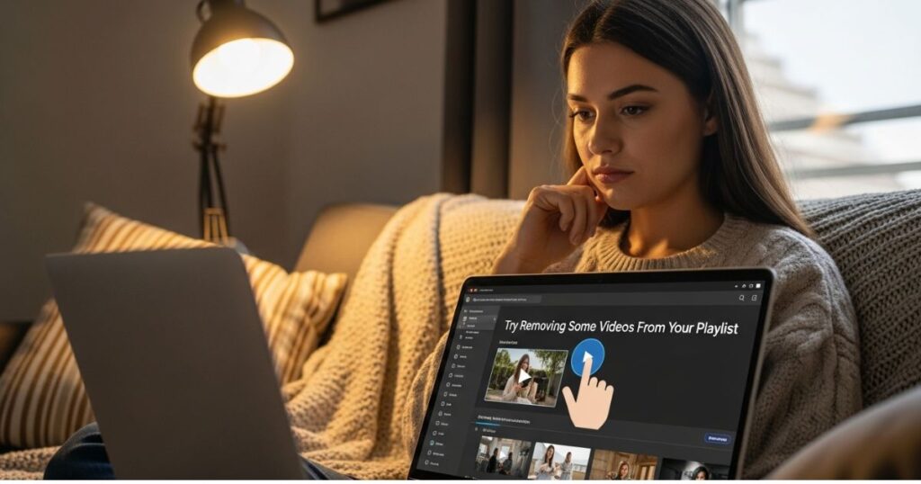 try Removing Some Videos From Your Playlist