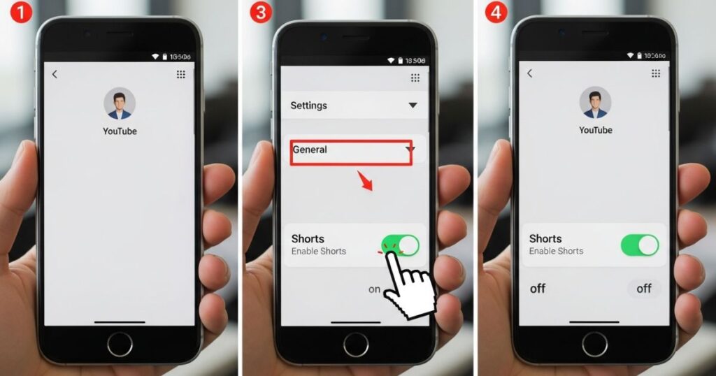 Turn Off Shorts in YouTube's Mobile App