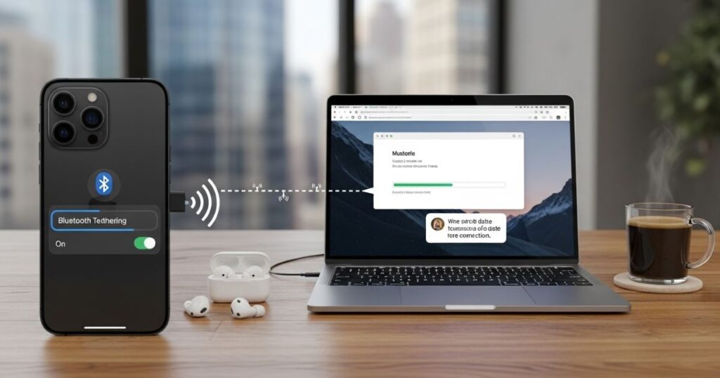 Using Bluetooth Tethering for Sharing