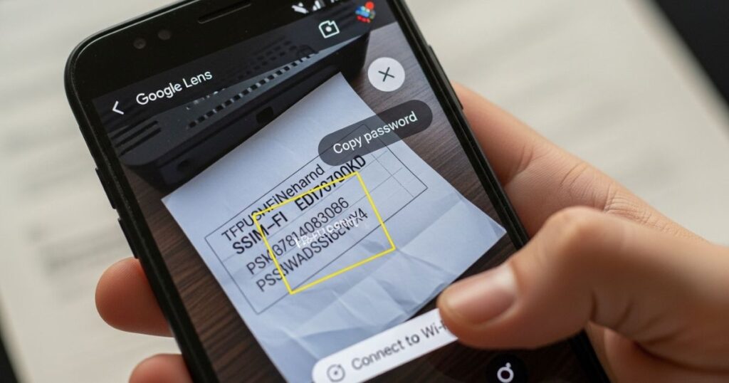 View Saved Wifi Password Android Using Google Lens