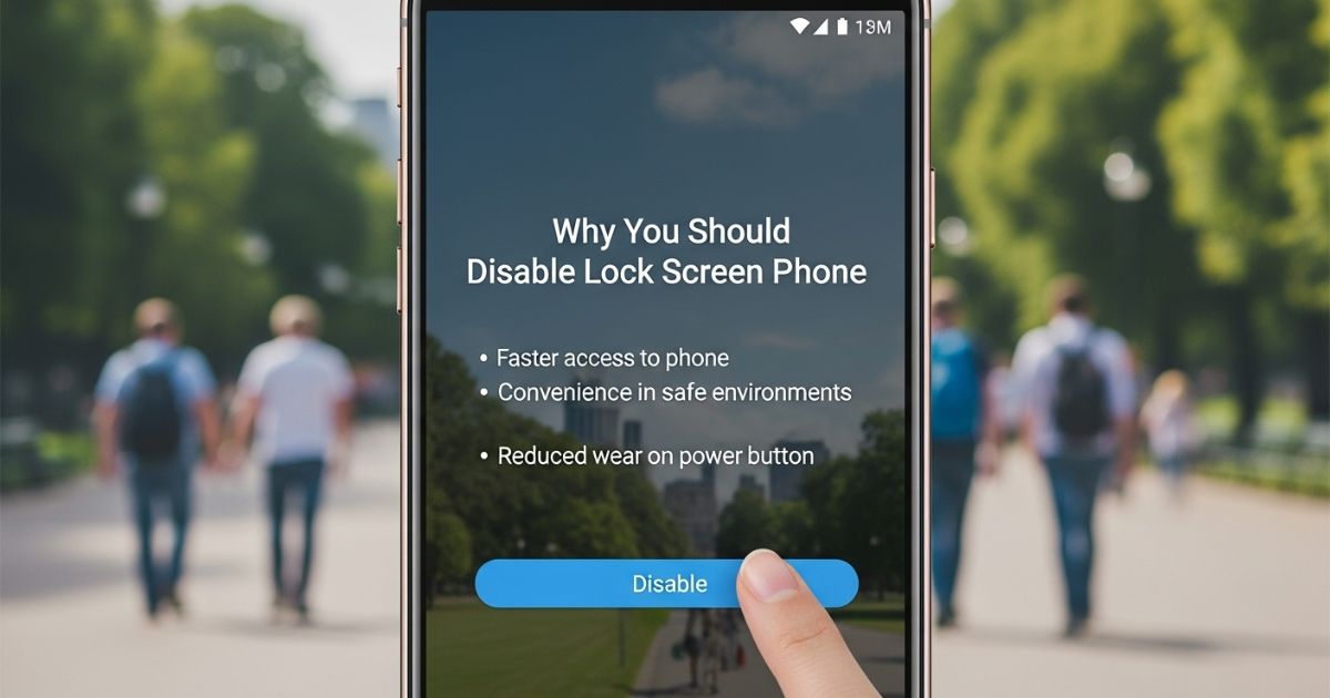 Why You Should Disable Lock Screen Phone on Your Android