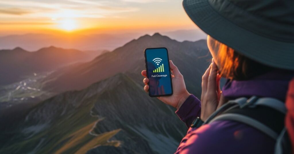 Make sure you have cellular coverage